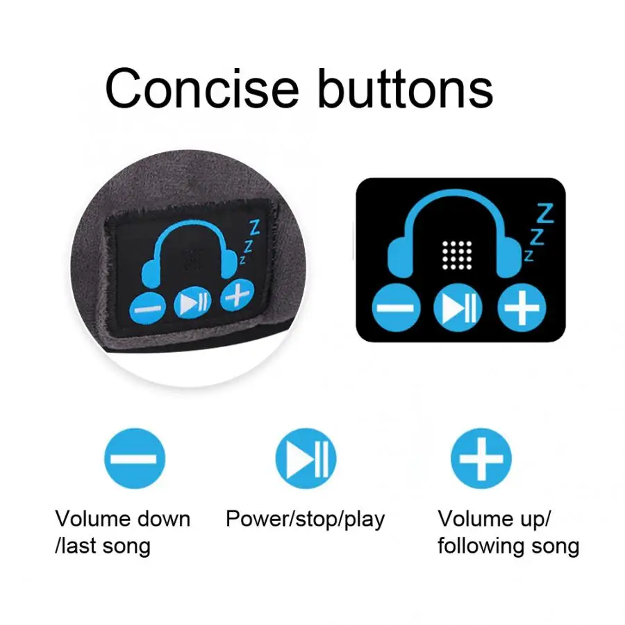 

USB Charging Bluetooth Microphone Handsfree Sleeping Breathable Eye Mask