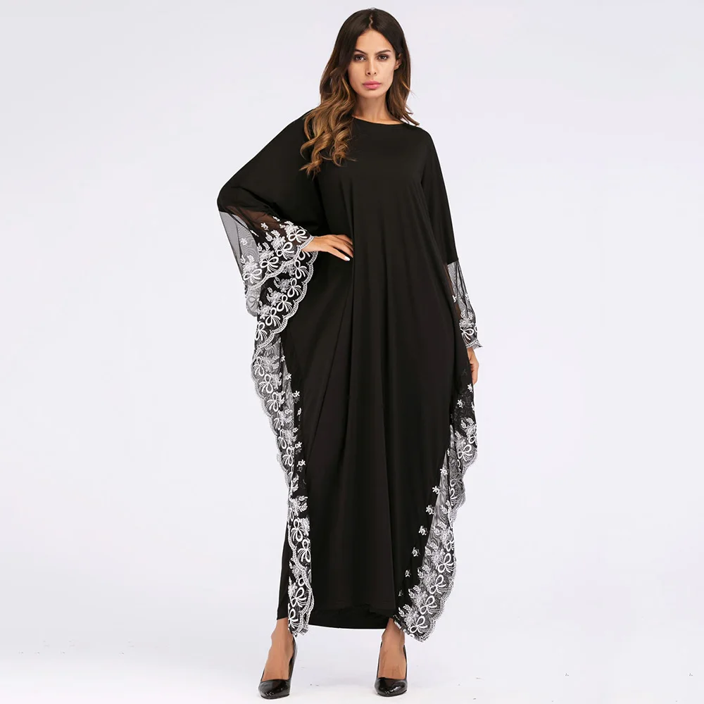 Женское мусульманское длинное платье Abaya турецкое кимоно в Дубае модные вечерние