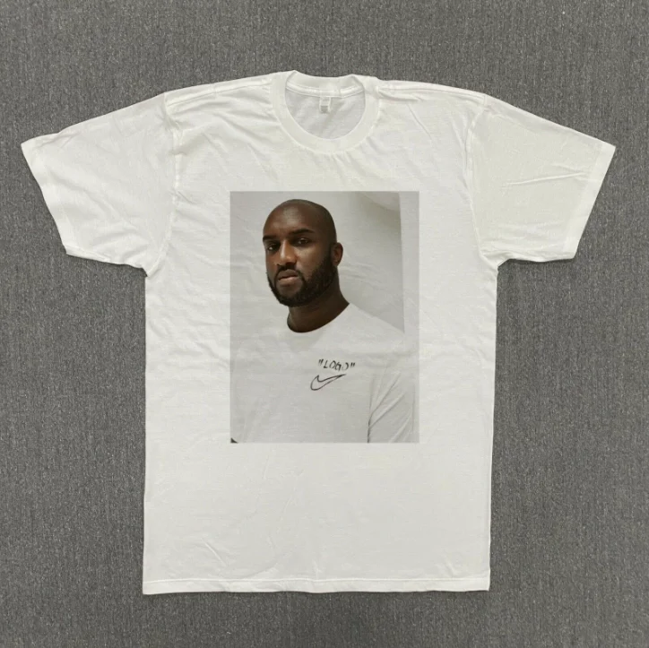 Белая футболка виргил Abloh 2021 | Мужская одежда