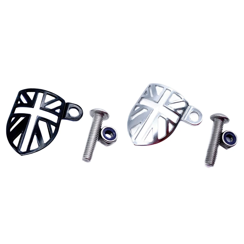 

2PCS Folding Bicycle Brake Cable Mud Block for Brompton Bike Front Fork Line Baffle Shield Bicycle Accessories, 8 & 3