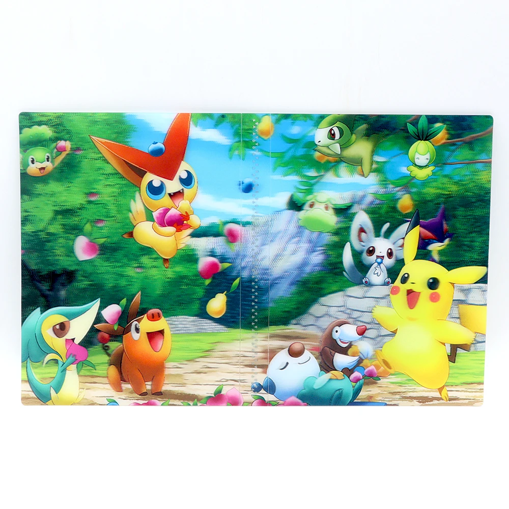 

TAKARA TOMY New Style 3D Stereo Album Pokemon Card Map Shining 4pocket 240pcs Holder Collection Book Binder Folder VMAX GX