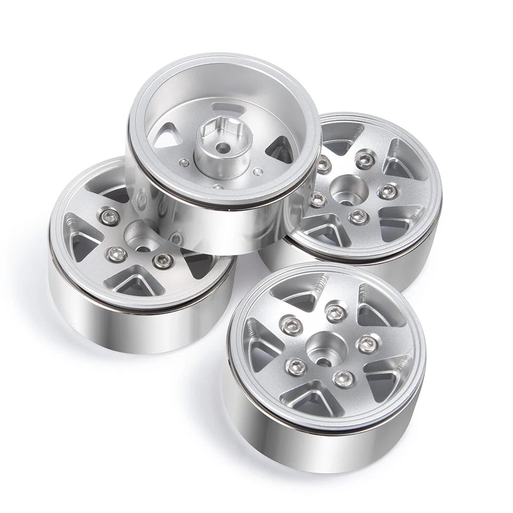 AXSPEED 4 шт. металлический сплав 1 9 дюйма обод колеса Beadlock для 1/10 SCX10 90046 Traxxas TRX-4 CC01 D90