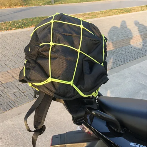 

6 крючков 30*30 см мотоциклетные сетчатый мешок Чемодан грузовой сетка-банджи сумка для хранения и переноски сумка шлем держатель для мотоцик...