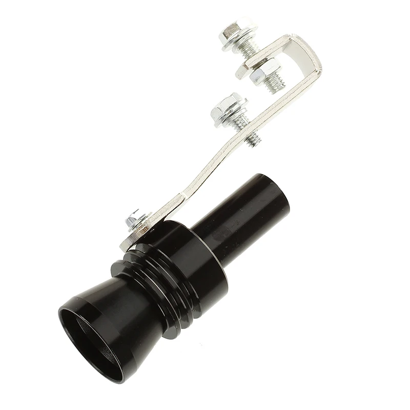 Алюминиевая выхлопная труба со звуковым свистком Turbo BOV Blow off клапан симулятор Black