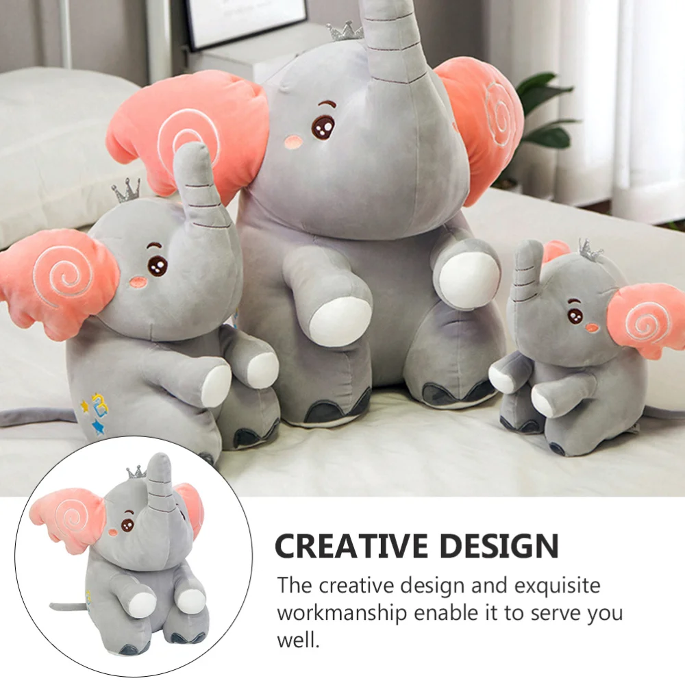 

1pc Adorable Plush Elephant Funny Baby Stuffed Doll Kid's Birthday Gift