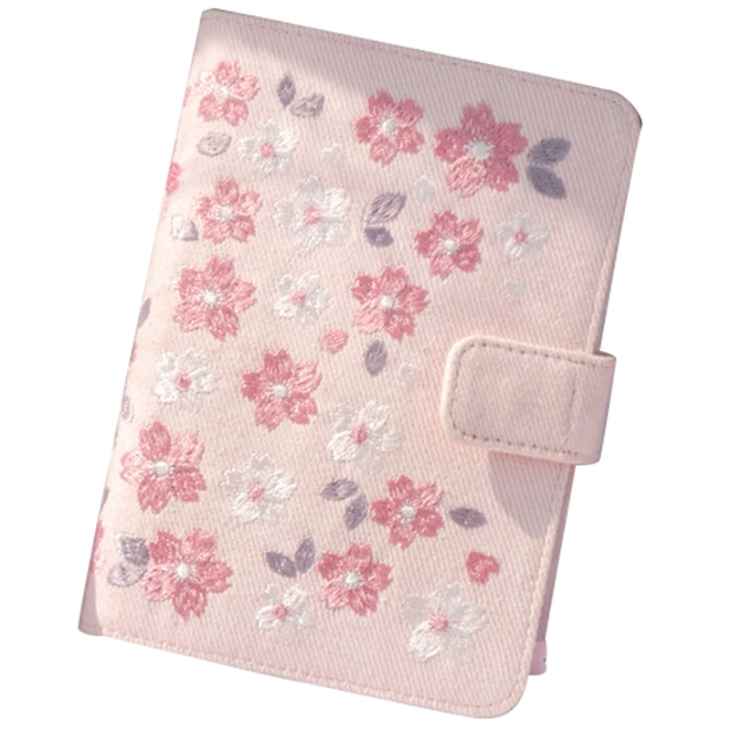 A6 Sakura Theme Floral Diary Book Cover Set Embroidery Notebook Travel Hand | Канцтовары для офиса и дома
