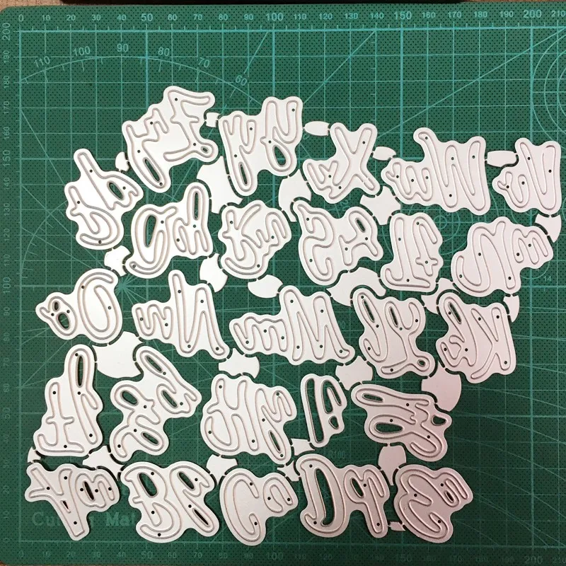 

Alphabet Letter Set Metal Cutting Dies Scrapbooking Stencils dies DIY Album Cards Decor Embossing Die Cuts Crafts Dies 2020 NEW