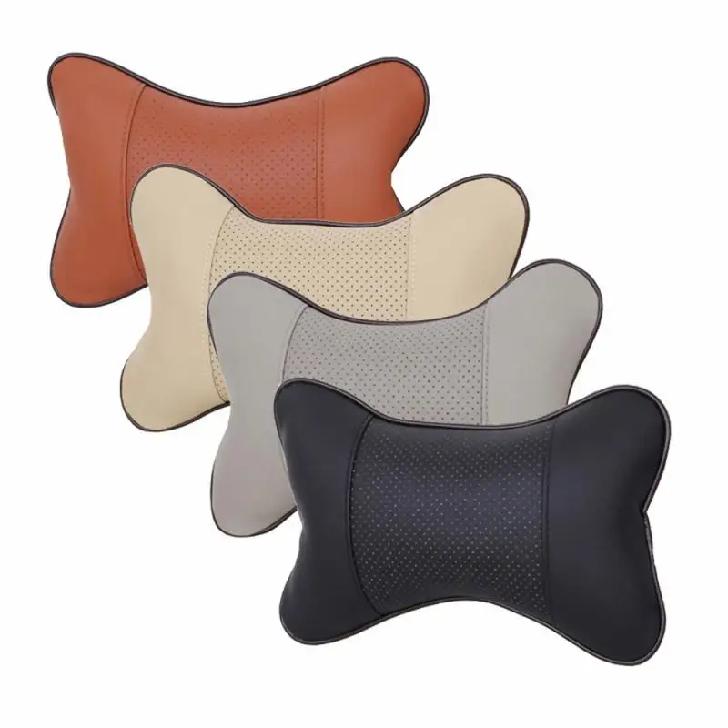 

Car Neck Pillows Car Headrest PVC Leather Neck Headrest Protector Universal Headrest Backrest Cushion Auto Interior Accessories