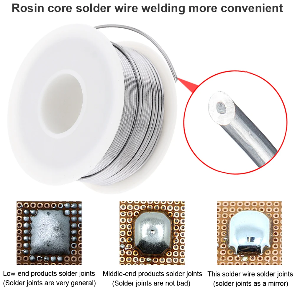 63/37 100g 1.2mm No Clean Rosin Core Solder Tin Wire Reel Lead w/ 2% Flux Low Melting Point for Electric Soldering Iron | Инструменты