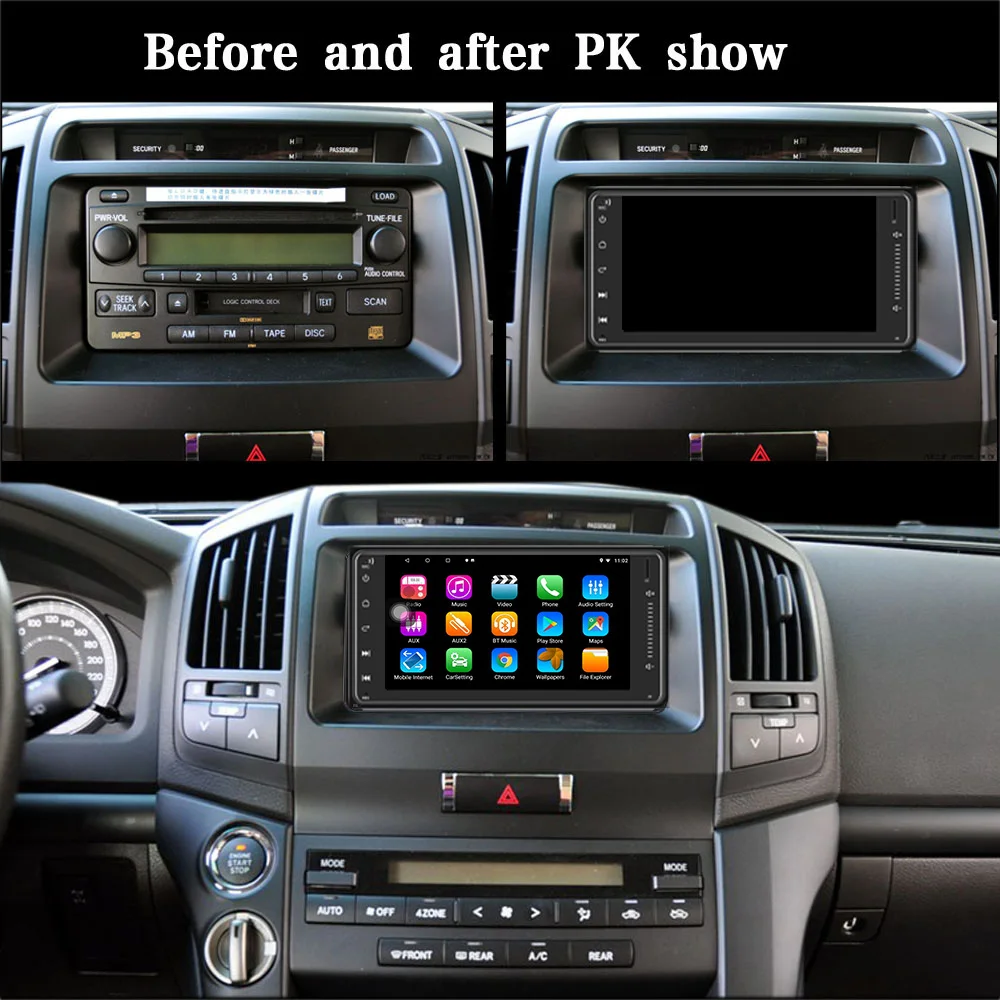 RDS 2Din Android 8 1 универсальный автомобильный радиоприемник стерео мультимедийный