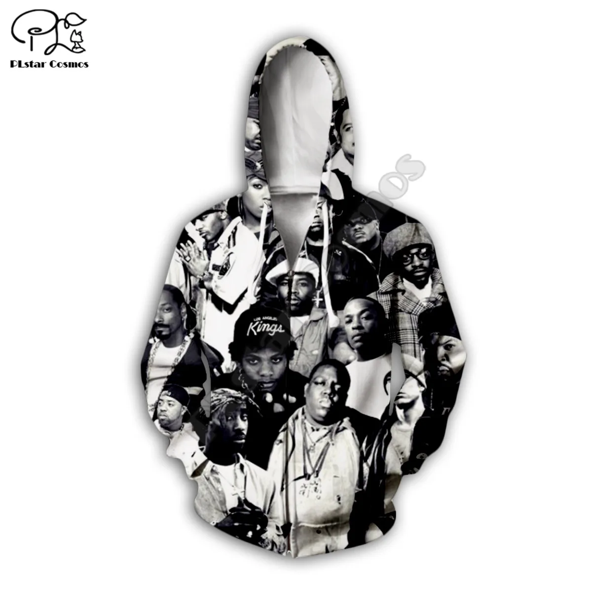 Модные худи в стиле раппер 2pac толстовка с 3D принтом Харадзюку осенняя уличная