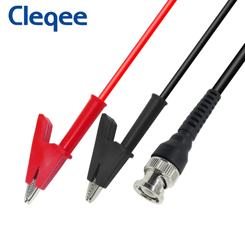 Cleqee P1003 BNC Q9 штекер к двойному зажиму типа крокодил коаксиальный кабель сделай сам