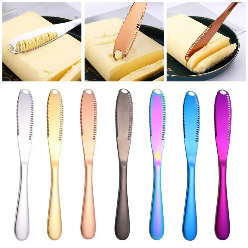 

Multifunction Stainless Steel Butter Cutter Knife Cream Knife Western Bread Jam Knife Cheese Spreaders Utensil Knife Tools