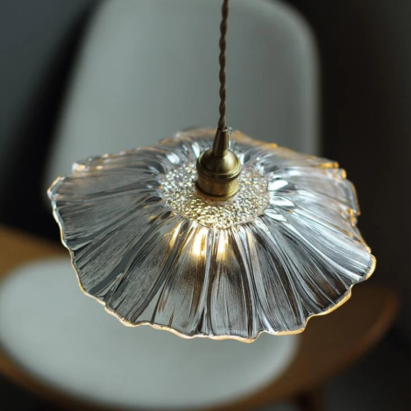 Стеклянная люстра в скандинавском японском стиле для ресторана спальни прихожей