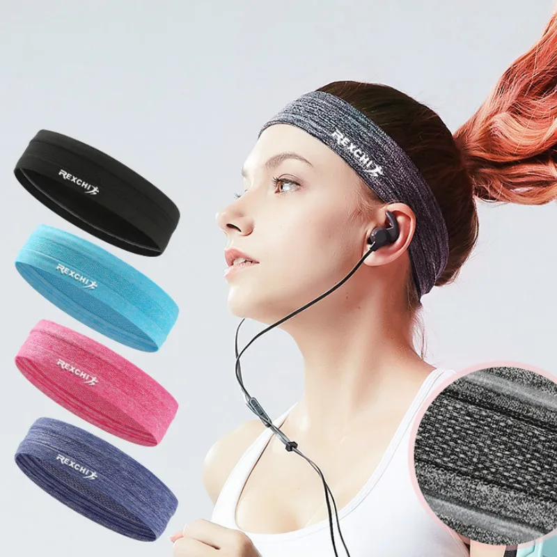 

Sports Headband for Men Women Silicone Sweat Guide with Headscarf for Forehead Protection Running Gym Yoga Beam Exercise