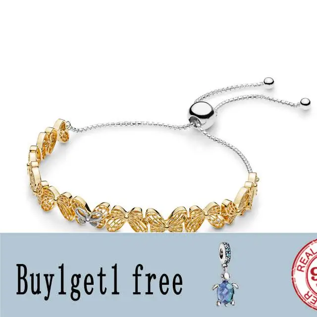 

100% 925 sterling silver spring 2019 light butterfly earrings pendant pan bracelet butterfly set of charge