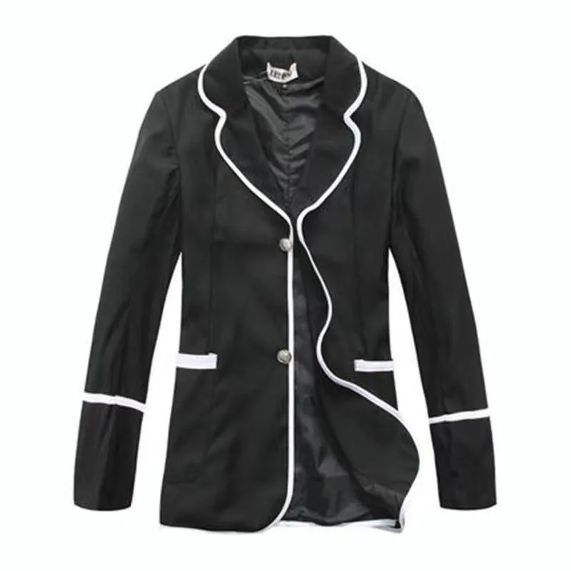 

New Korean Mens Fashion Blazer Boys Students Casual Suit Jacket Male Blazers Men Coat Japanese Leisure School Uniform Coat Black