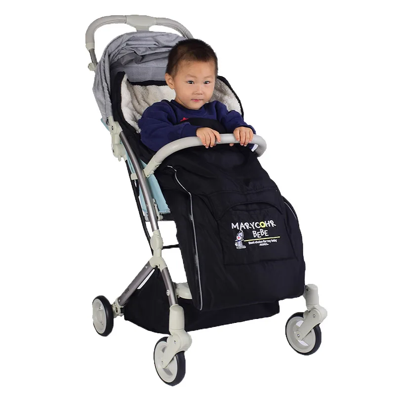 Детская коляска спальный мешок осенне зимний ветрозащитный теплый чехол для ног