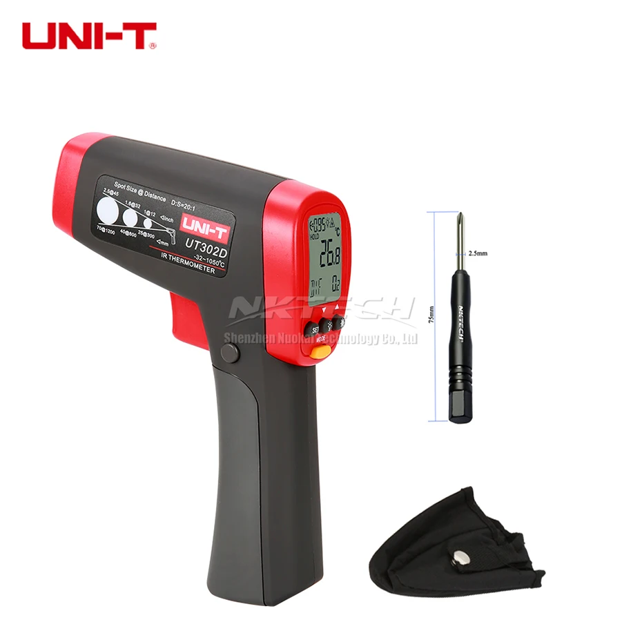UNI-T лазерный инфракрасный термометр UT301A UT301A+ UT301C UT302A UT302C UT302D Высокоточный Бесконтактный ИК-пистолет промышленный температурный тест - Цвет: UT302D -32 to 1050C