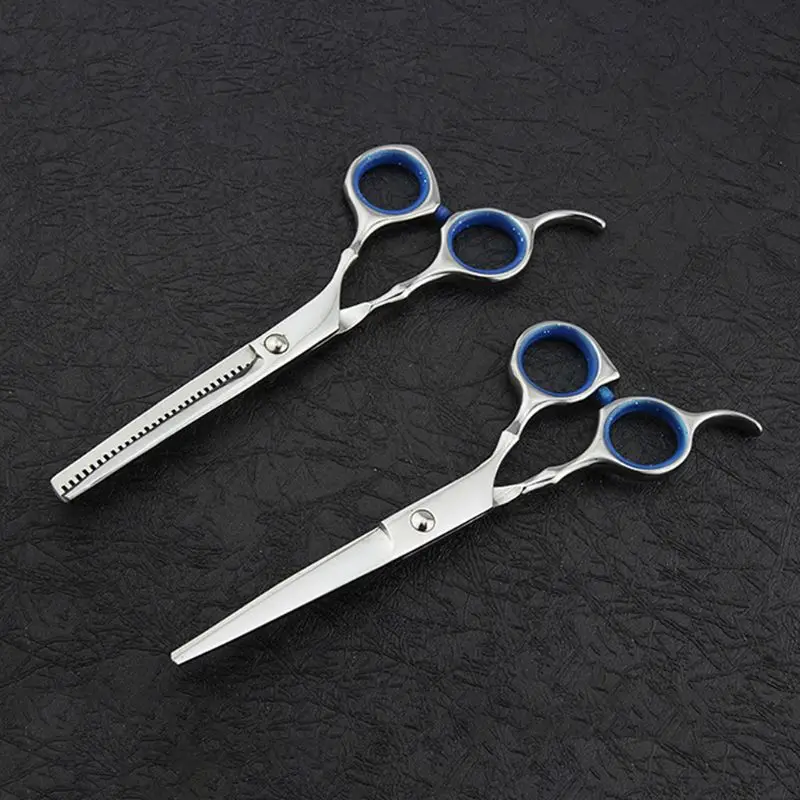 

10pcs/set Thinning Scissors Professional Haircut Tools Barber Pouch Combs Hair