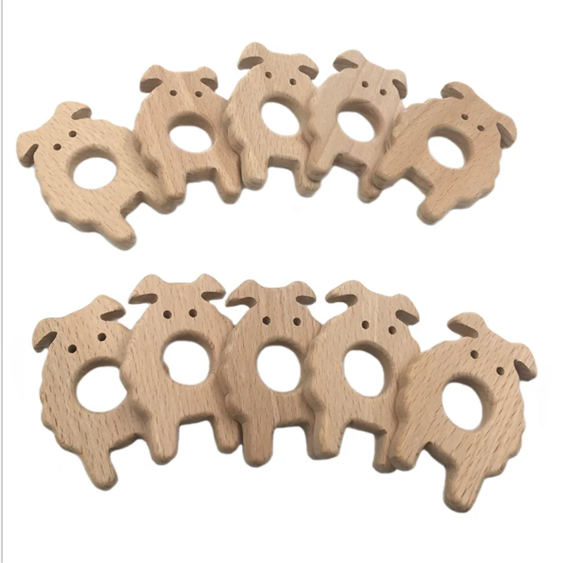 Деревянный Детский Прорезыватель для соски с цепочкой Товары малышей деревянные