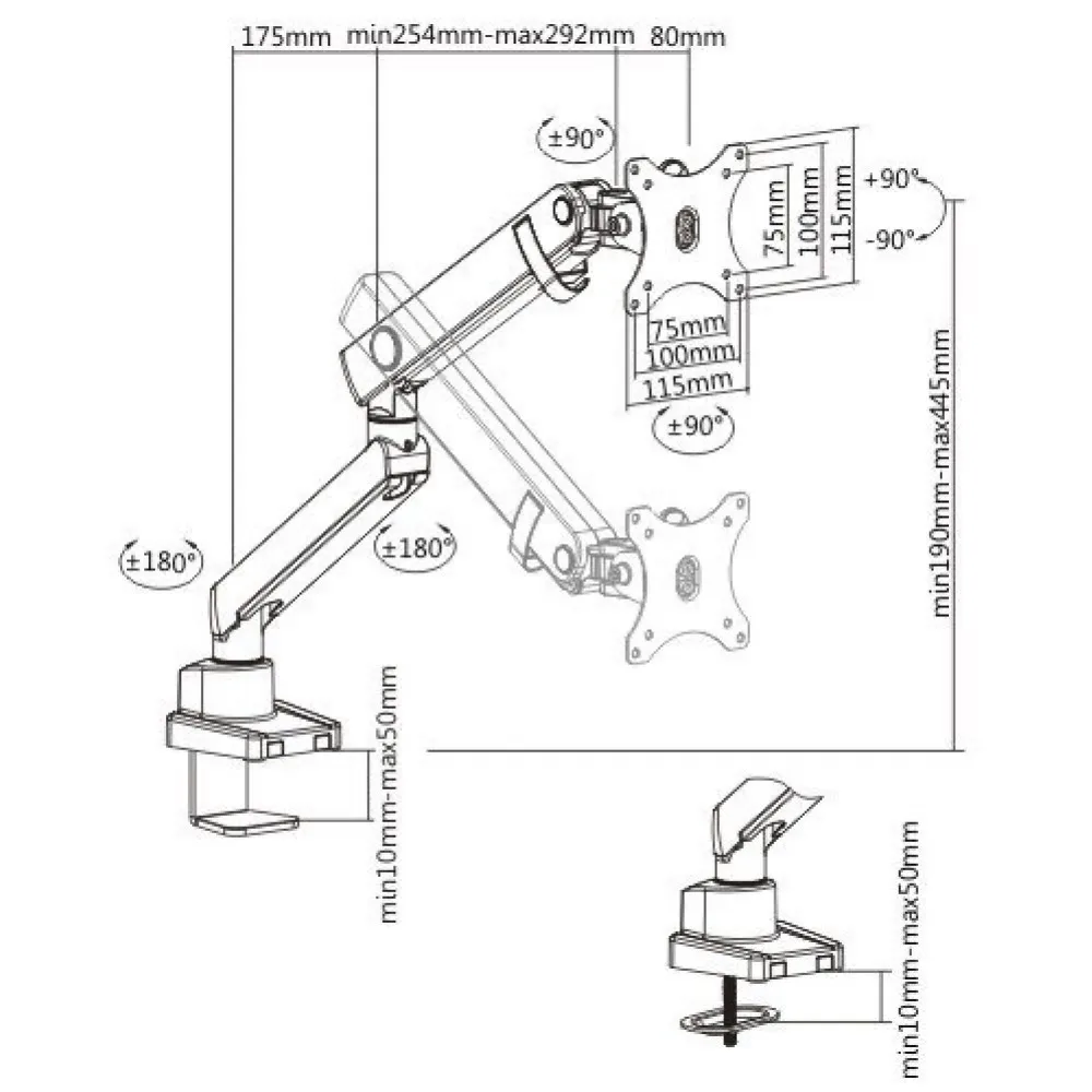 Крепление для монитора Spring Кронштейн | Компьютеры и офис