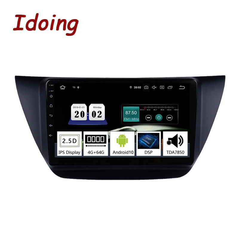 Автомобильный мультимедийный плеер Idoing 9 &quot Android 10 радио для Mitsubishi Lancer CS 2000 2010 PX5 4