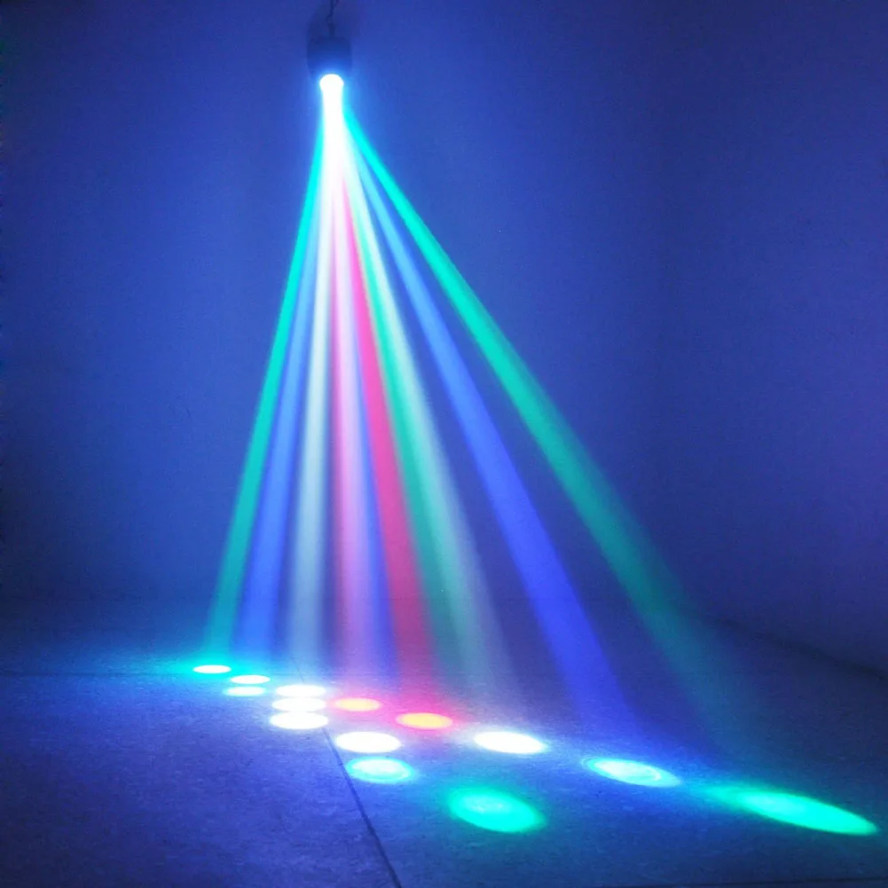 

Stage Flash Lighting Strobe Lights Gift Remote Stage Light 64LED Auto Voice Control Projector Party Wedding Club US Plug