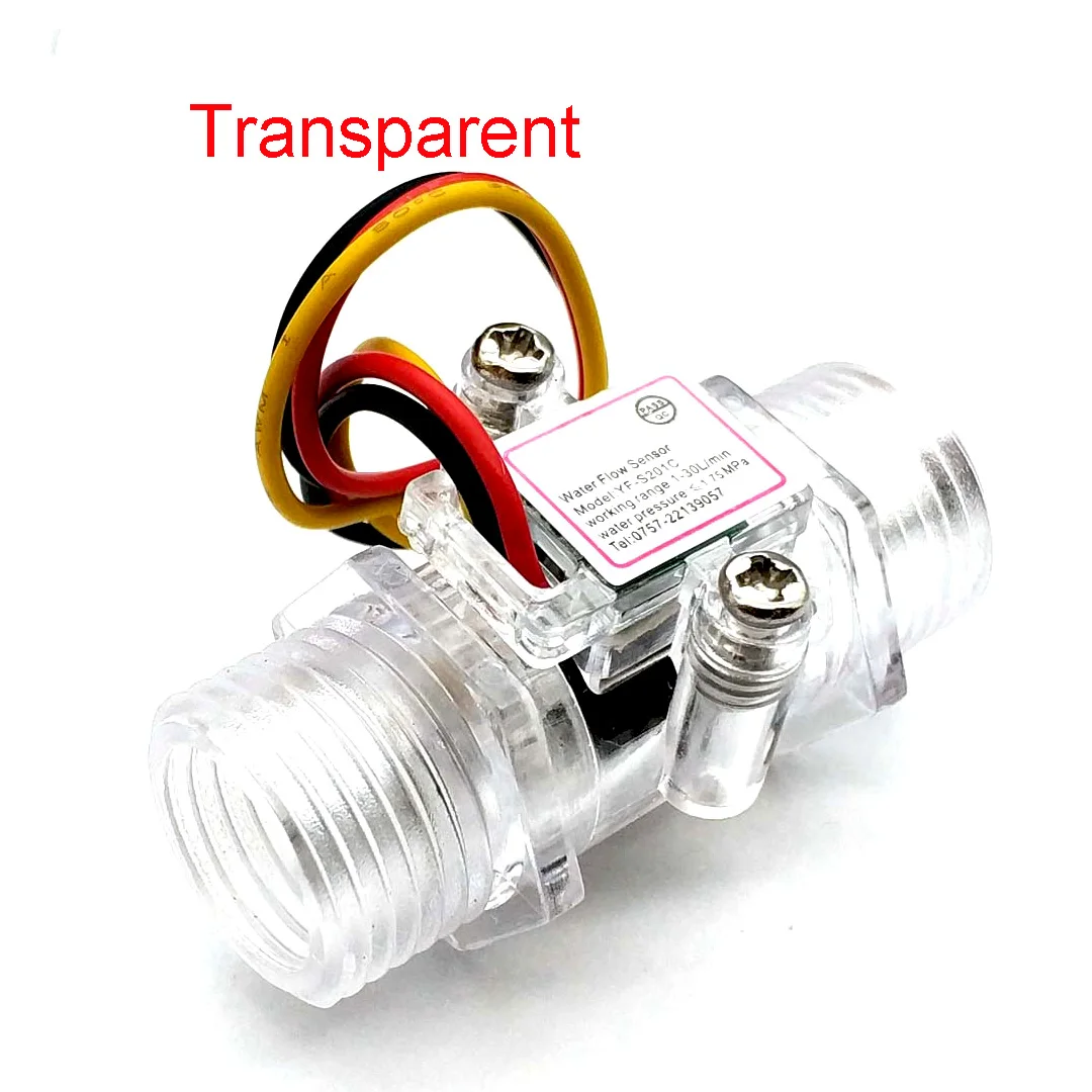 Расходомер для воды Датчик Холла расхода индикатор счетчик расходомер G1/2 0 5 25