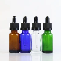 wholesale custom empty luxury serum essential oil bottles hair oil glass dropper bottles amber green blue black clear