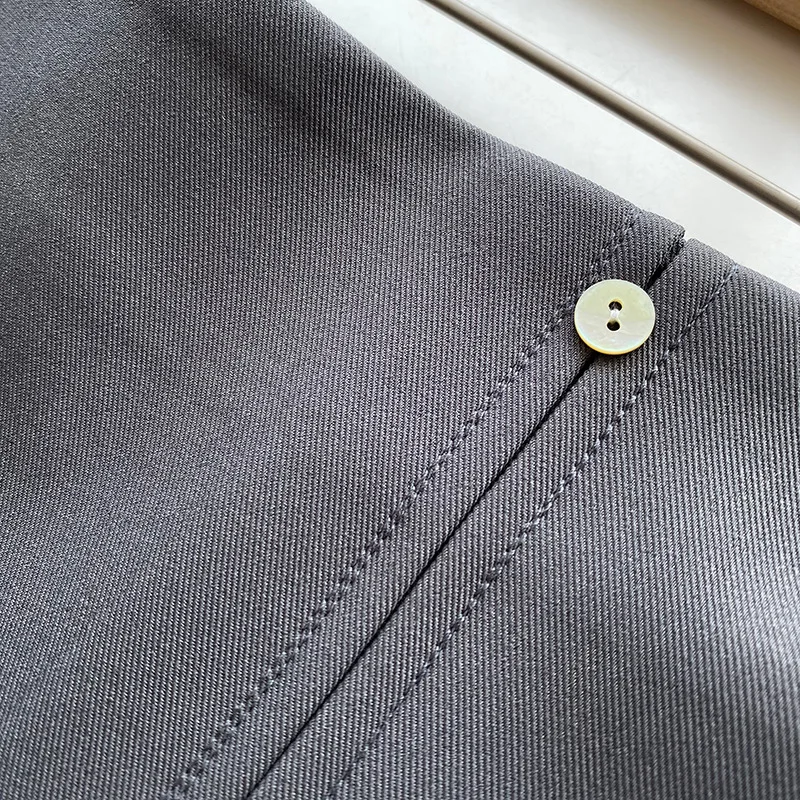 Женская Повседневная юбка с разрезом однотонная длинная трапециевидная макси