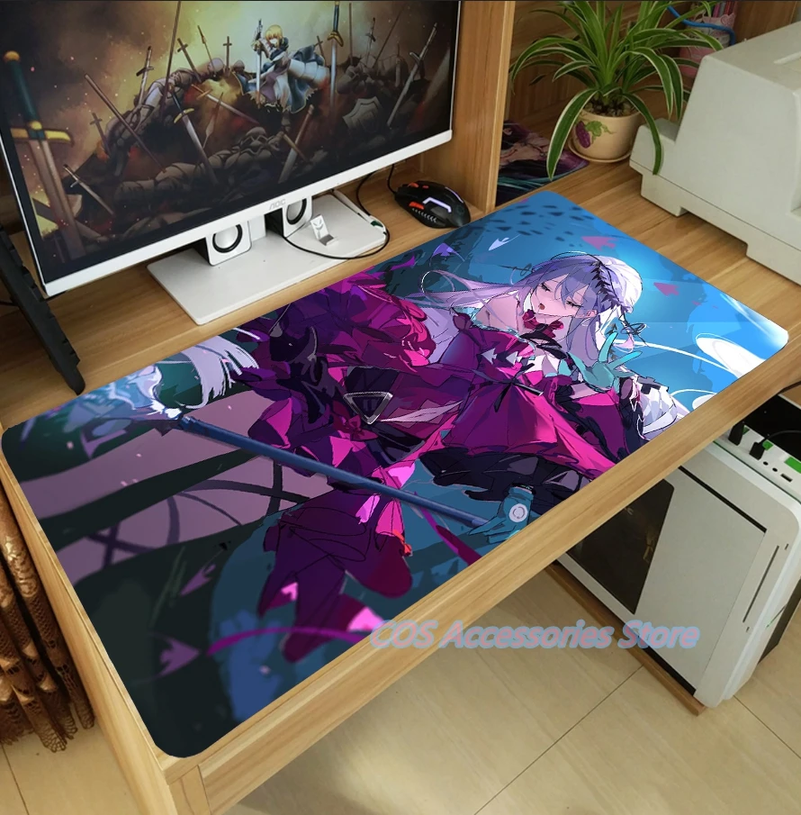 anime arknights skadi the corrupting heart mouse pad mice mat large thicken pc laptop keyboard table pad gaming play mat otaku free global shipping