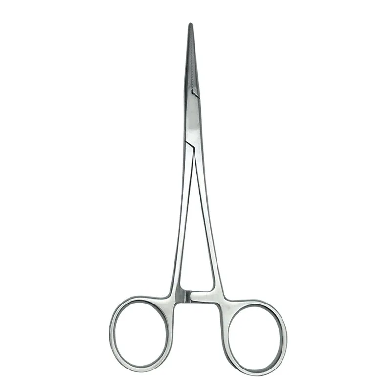 Гемостатические щипцы с изогнутой головкой 180 мм медицинские плоскогубцы из