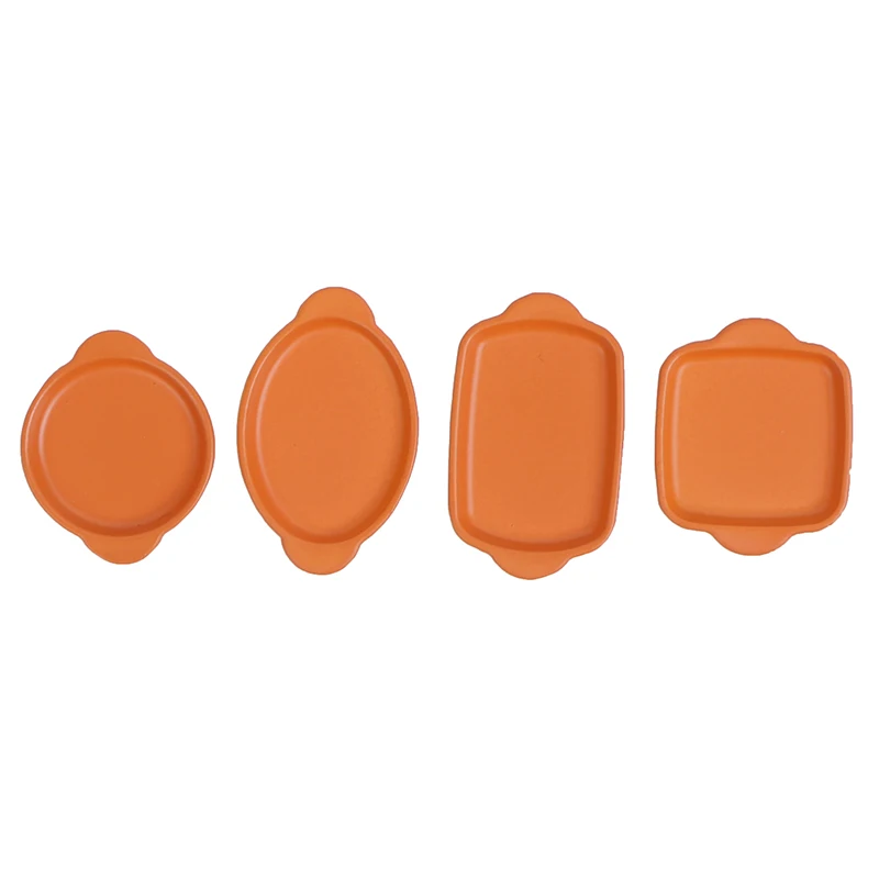 

4pcs/set 1/12 Scale Cute Colorful Miniature Dollhouse Dish Plate Pretend Play Kitchen Cooking Toy Set Accessories