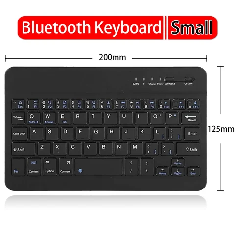 Беспроводная Bluetooth-клавиатура для Ipad, телефона, планшета, мини беспроводная перезаряжаемая клавиатура