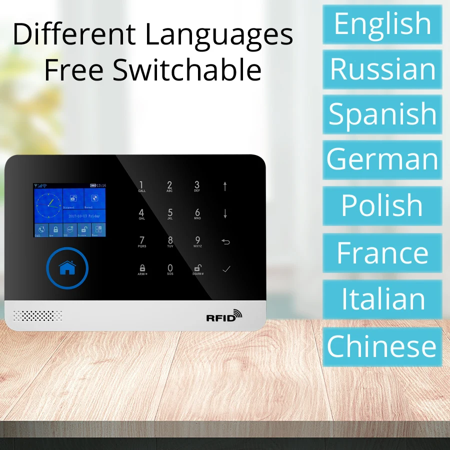 Система домашней сигнализации Wi Fi GSM домофон дистанционное управление