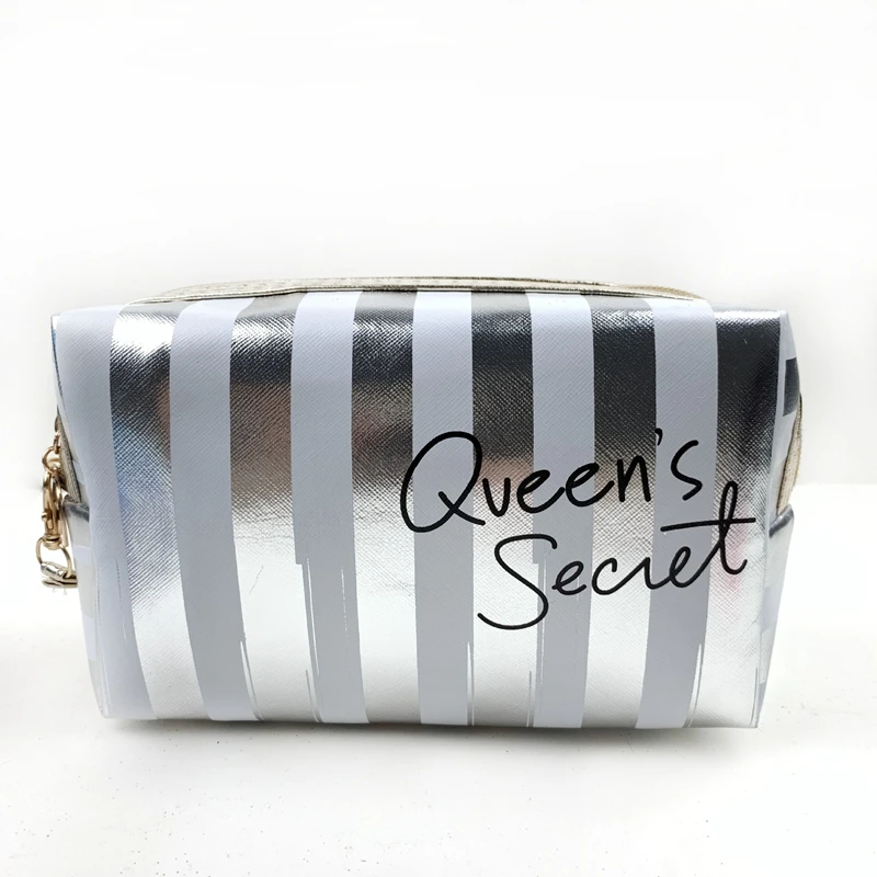 Женская сумка для макияжа водонепроницаемая косметичка с лазерным рисунком
