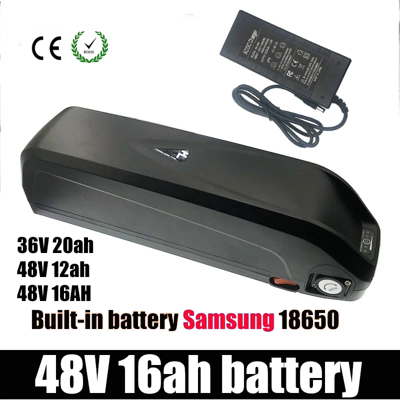 Аккумулятор для электровелосипеда 48 в 16 А · ч 36 20 встроенный Samsung 18650 ячейки