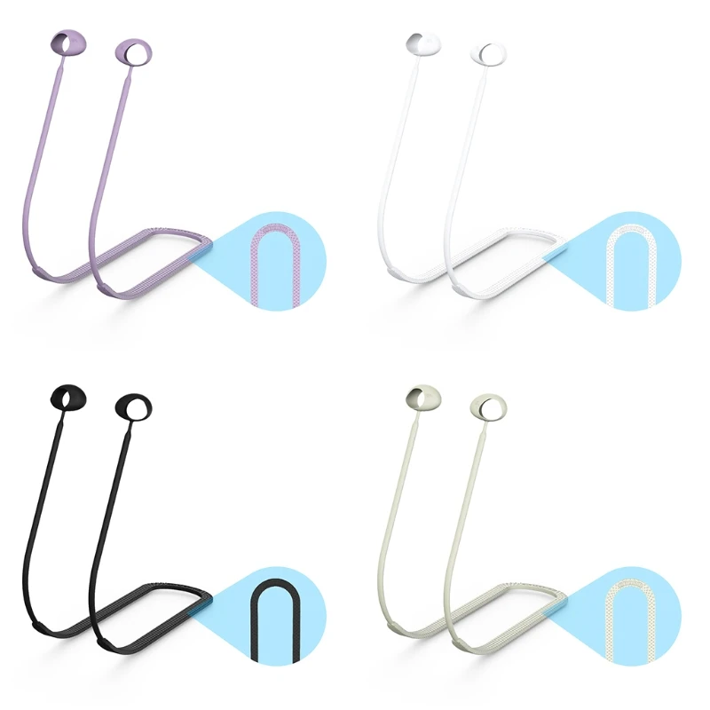 

Ремешок для защиты от потери для Samsung-Galaxy Buds 2, мягкая силиконовая гарнитура, подвесная Шейная веревка, влагозащищенные спортивные наушники