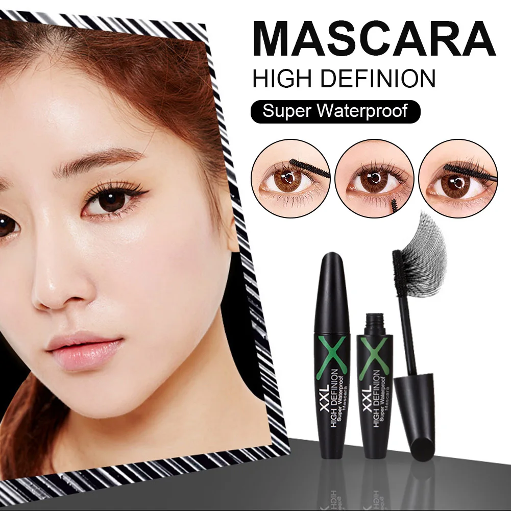 

Smudge-proof Mascara Black Volumizing Mascara Waterproof Smudge-proof Eye Lashes Look Eye Makeup Gift for Girl Women Eyes Makeup