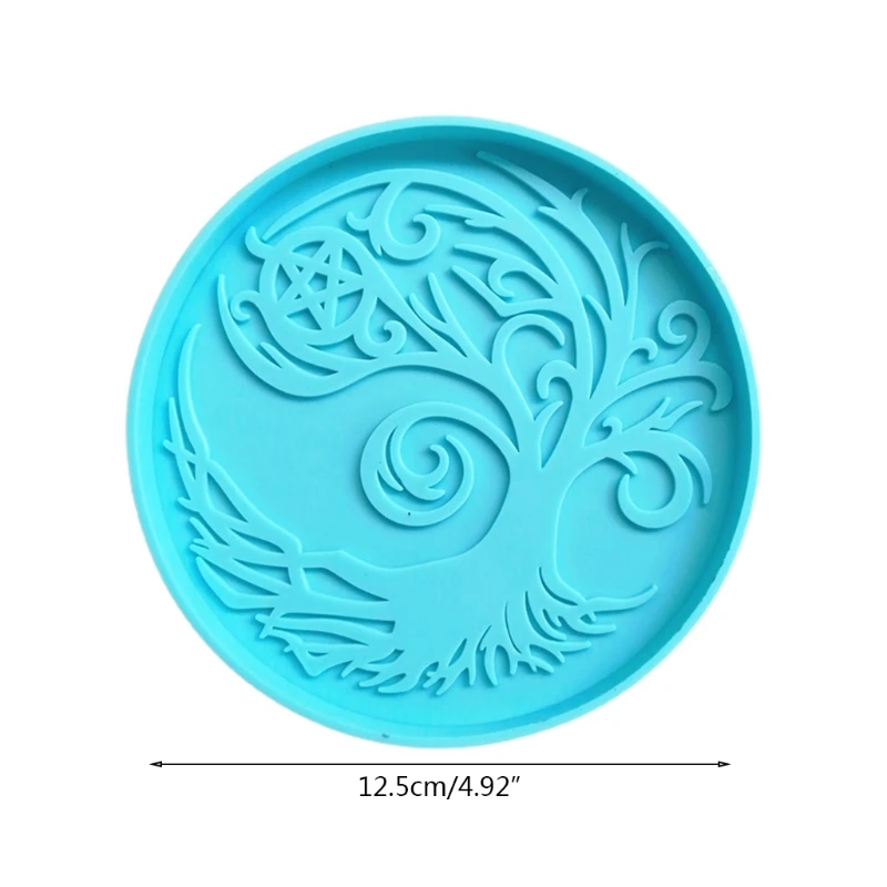 

Magic Tree Coaster Epoxy Resin Mold Cup Mat Casting Silicone Mould DIY Crafts Home Decoration Ornaments Making Tool