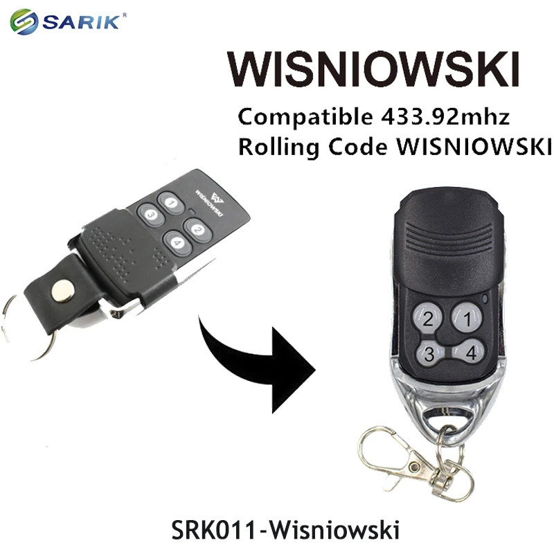 Wisniowski пульт дистанционного управления гаражной дверью 433 92 МГц с непрерывно