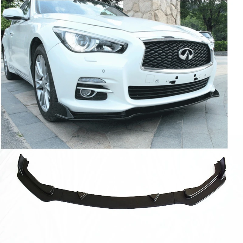 

Q50 3Pcs/set Plastic Material Front Bumper Lip Cover Splitters for Infiniti Q50 2014-2019 Only for Sport Version