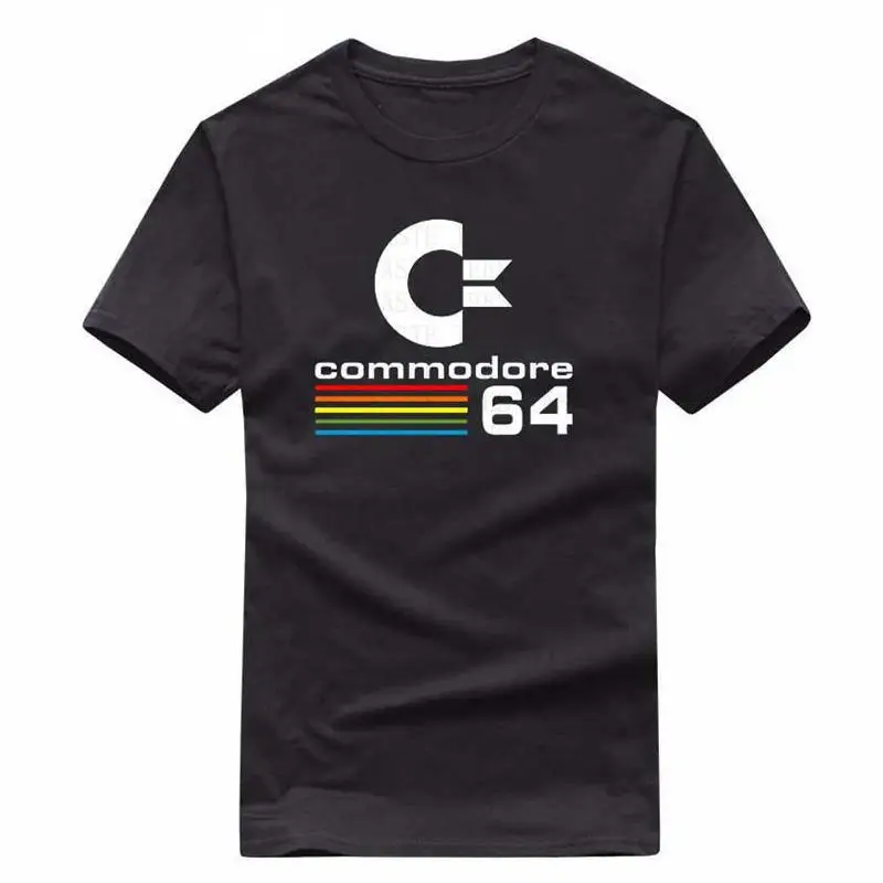 

2021 Summer Commodore 64 T Shirts C64 SID Amiga Retro 8-bit Ultra Cool Design Vinyl T-shirt Mens Clothing With Short Sleeve