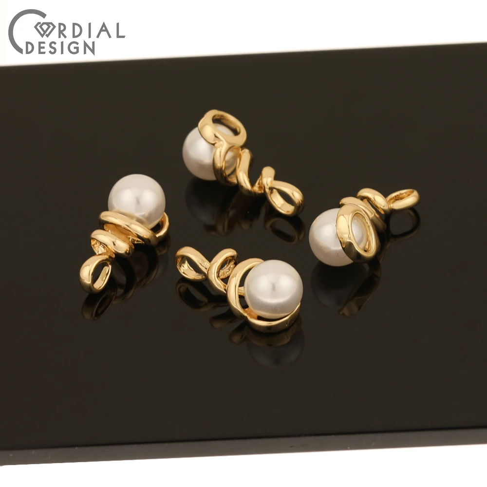 

Cordial Design 40Pcs 9*20MM Jewelry Accessories/Hand Made/Imitation Pearl/Genuine Gold Plating/Earring Findings/DIY Charms