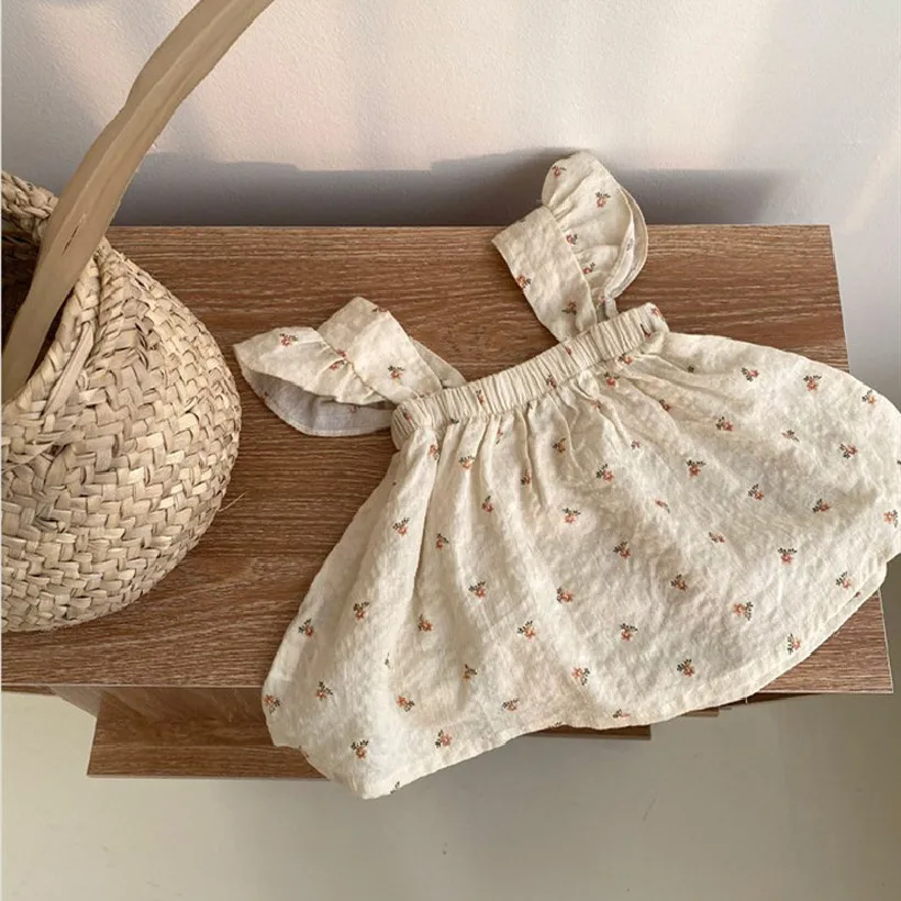 

Toddler Baby Girls Top Ruffles And Short Floral Clothes Set Newborn Baby Clothes For Girls T-shirt Cotton Summer New OVeralls