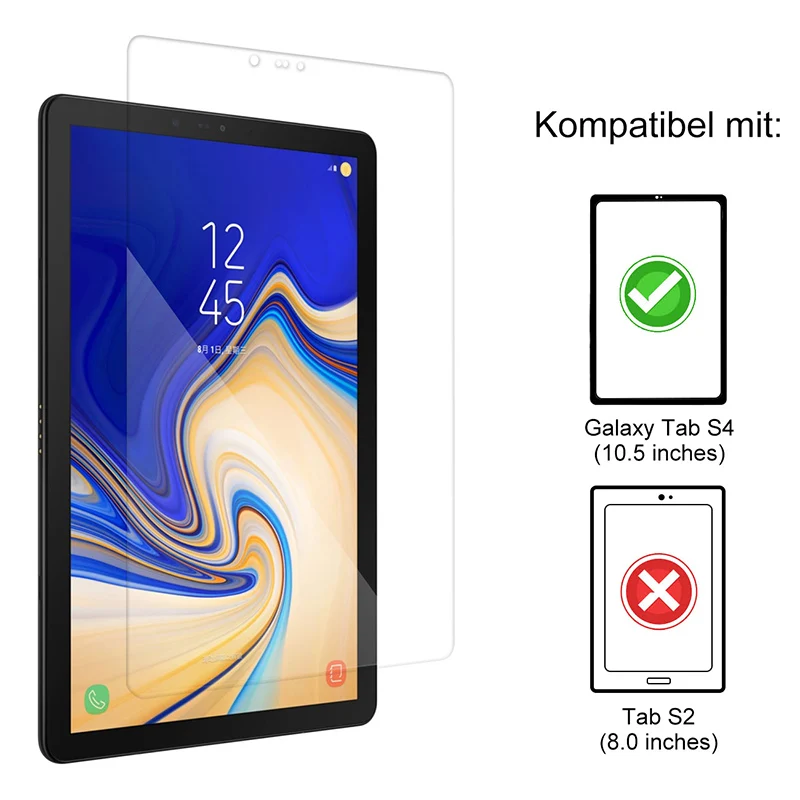 2 шт. Закаленное стекло Защитная пленка для Samsung Galaxy Tab S4 10 5 SM T830 T835 T837 Защитное