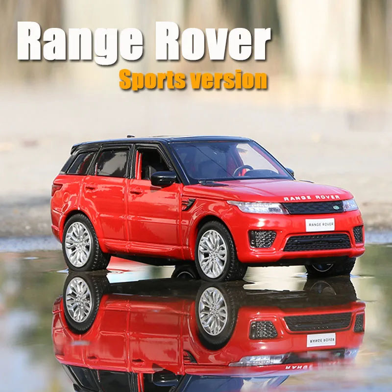 

1:32 Free Shipping Alloy Car Land-Rover Model Range Rover Sports Car Model Sound and Light Back Children Toys Favorite