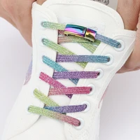 new elastic no tie shoe laces rainbow lock magnetic shoelaces sneakers shoelace kids adult lazy laces one size fits all shoes