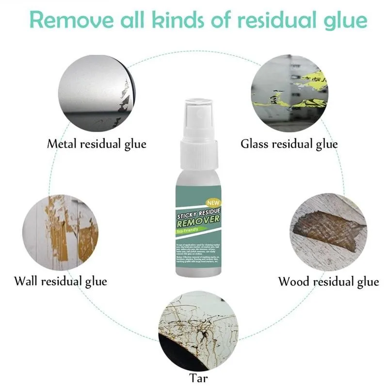 

Sticky Residue Remover Spray Multifunctional Quick Adhesive Cleaner Cleaner Spray Glue Label Cleaning Sticker Glass Remover Q4R0